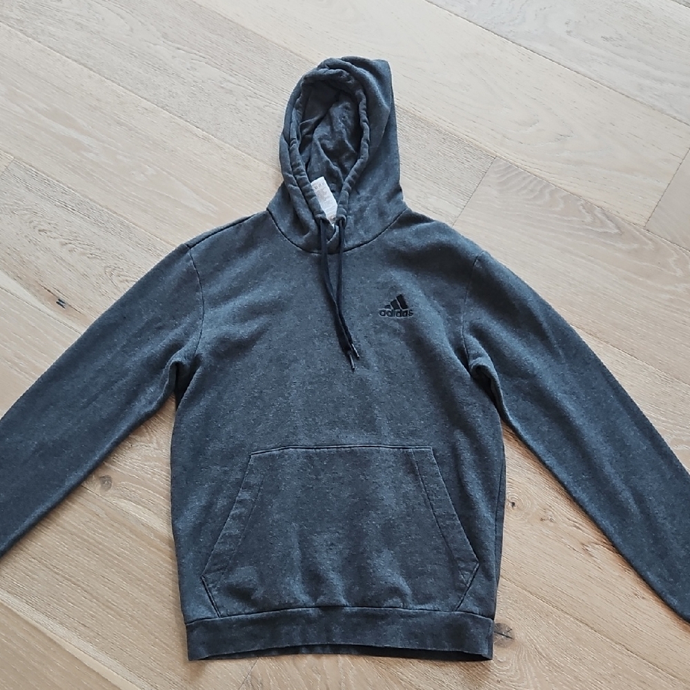 Adidas Gray Hooded Sweatshirt
